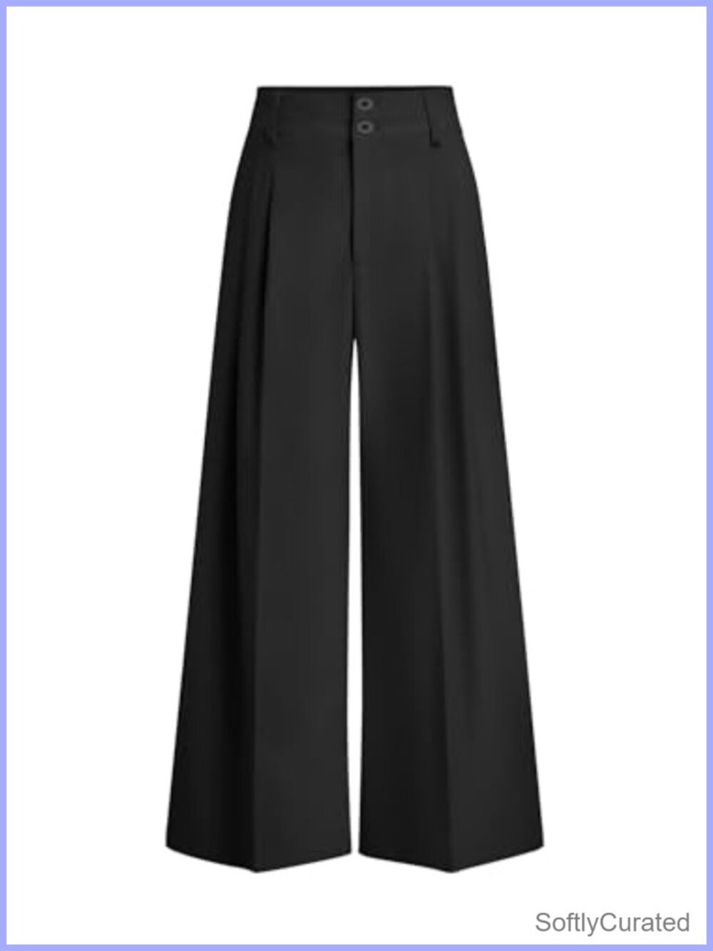 High Waisted Wide Leg Dress Pants Relaxed Fit Work Trousers